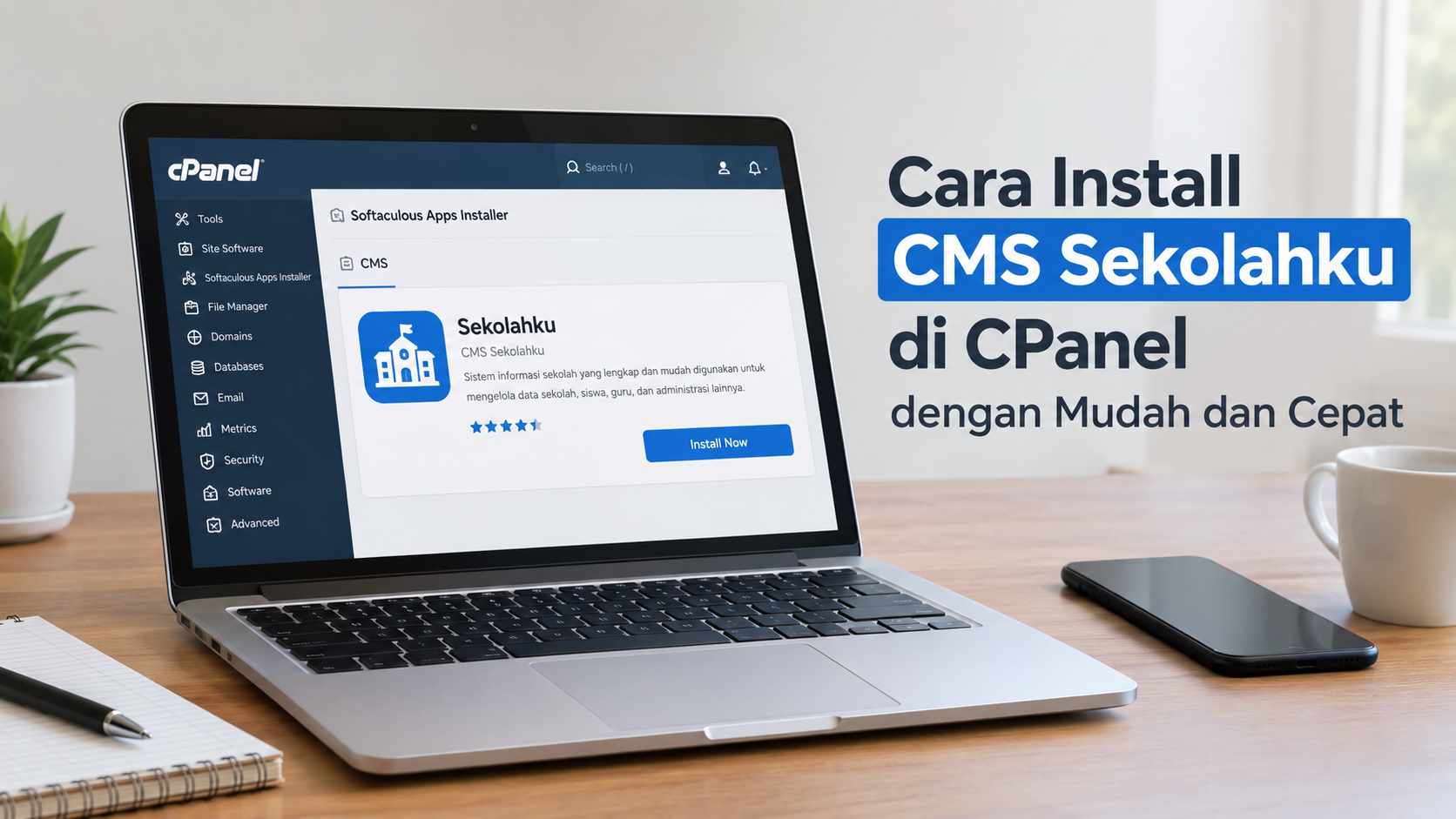 Cara Install CMS Sekolahku di CPanel dengan Mudah dan Cepat